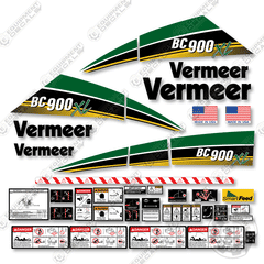 Fits Vermeer BC900XL Brush Chipper Decal Kit