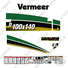 Fits Vermeer D100x140 Decal Kit Directional Drill