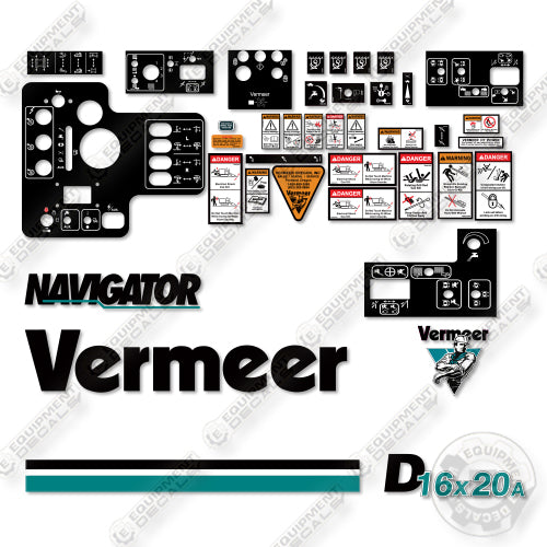 Vermeer S450TX Decal Kit Skid Steer - New Style- Aftermarket Kit