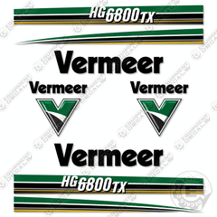 Fits Vermeer HG6800TX Decal Kit Horizontal Grinder