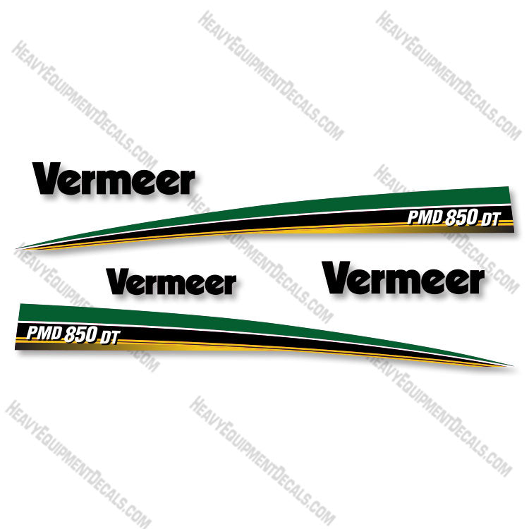 Fits Vermeer PMD850DT Decal Kit Vacuum Excavator - CUSTOM THIN SIZE