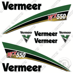 Fits Vermeer RTX550 Decal Kit Trencher