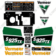Fits Vermeer S925TX Decal Kit Mini Skid Steer - Custom Green