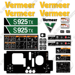 Fits Vermeer S925TX Decal Kit Mini Skid Steer - NEW STYLE!