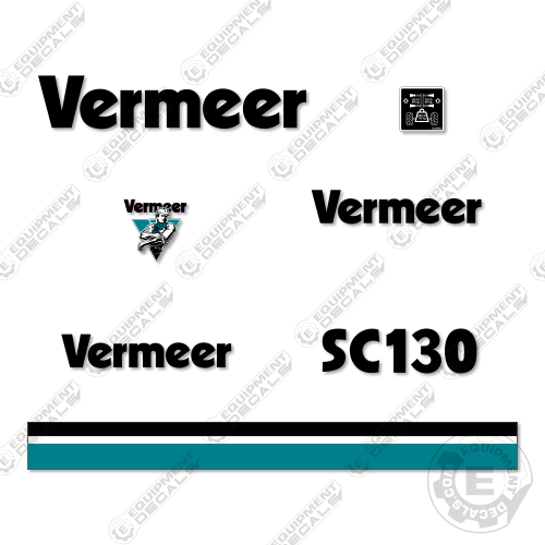 Fits Vermeer SC130 Decal Kit Stump Grinder – Equipment Decals