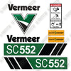 Image of Fits Vermeer SC552 New Style Decal Kit Stump Cutter
