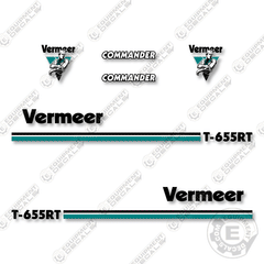 Fits Vermeer T-655RT Track Trencher Decal Kit