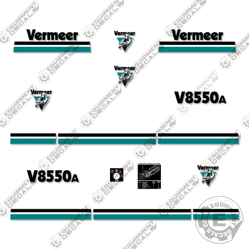 Fits Vermeer V-8550A Decal Kit Trencher