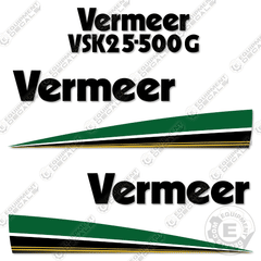 Fits Vermeer VSK25-500G Decal Kit Hydro Vacuum