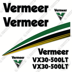Fits Vermeer VX30-500LT Decal Kit Hydro Vacuum
