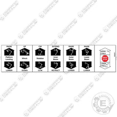 Fits Versalift Controls VST-40SI Decal Kit