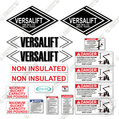 Fits Versalift TEL29N02 Bucket Truck Decal Kit