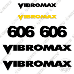 Fits Vibromax W606D Decal Kit Roller