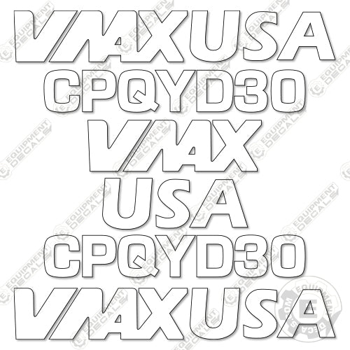 Vmax USA CPQYD30 Decal Kit Forklift