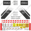 Image of Fits Vogele 2116T Decal Kit Asphalt Paver
