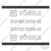 Image of Vogele Super 2003-3i Decal Kit Asphalt Paver- Aftermarket Kit