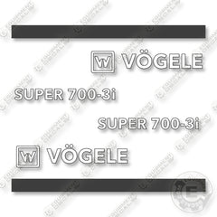 Vogele Super 700-3i Decal Kit Paver - Aftermarket Kit