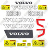 Image of Volvo ECR88D Decal Kit Excavator - Aftermarket Kit