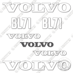 Fits Volvo BL71 Decal Kit Backhoe Loader