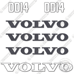 Fits Volvo DD14 Decal Kit Soil Compactor Roller