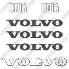 Fits Volvo DD16 Decal Kit Soil Compactor Roller