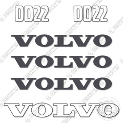 Fits Volvo DD22 Decal Kit Soil Compactor Roller