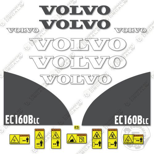 Fits Volvo EC160BLC Decal Kit Excavator