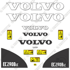 Fits Volvo EC290BCL Decal Kit Excavator