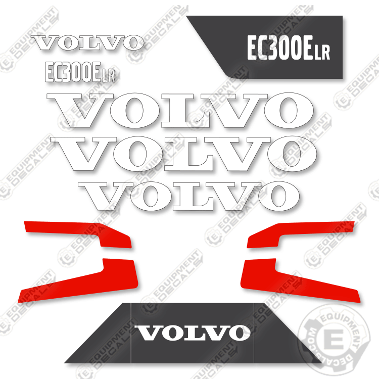 Fits Volvo EC300ELR Style 2 Decal Kit Excavator