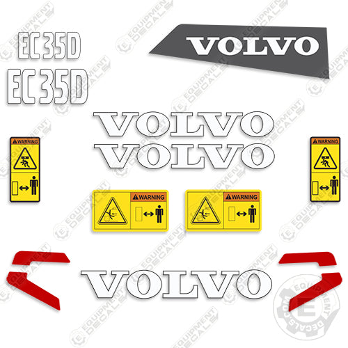 Fits Volvo EC35D Decal Kit Mini Excavator