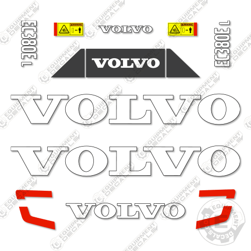 Fits Volvo EC380EL Decal Kit Excavator