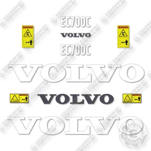 Fits Volvo EC700C Decal Kit Excavator