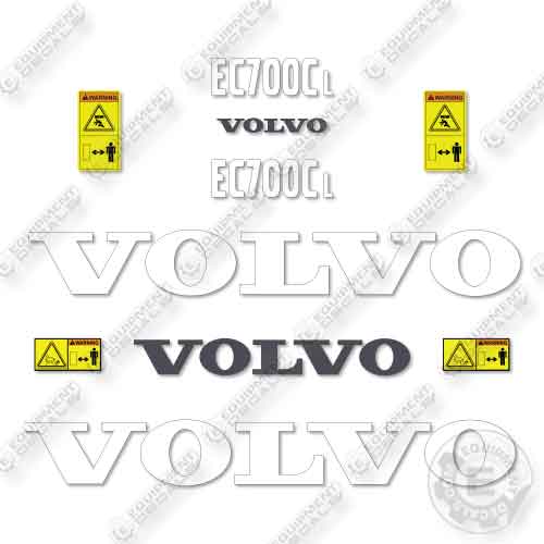 Fits Volvo EC700CL Decal Kit Excavator