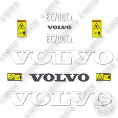 Fits Volvo EC700CL Decal Kit Excavator
