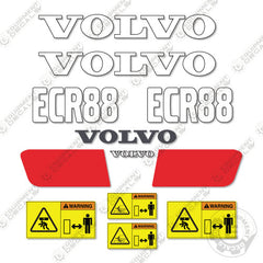 Fits Volvo ECR88 Decal Kit Mini Excavator