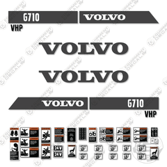 Fits Volvo G710 VHP Decal Kit Motor Grader