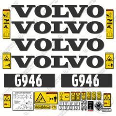 Fits Volvo G946 Decal Kit Motor Grader - Scraper