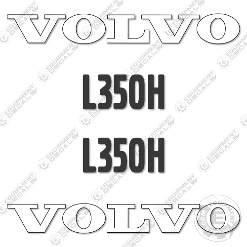 Fits Volvo L350H Decal Kit Wheel Loader