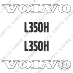 Fits Volvo L350H Decal Kit Wheel Loader