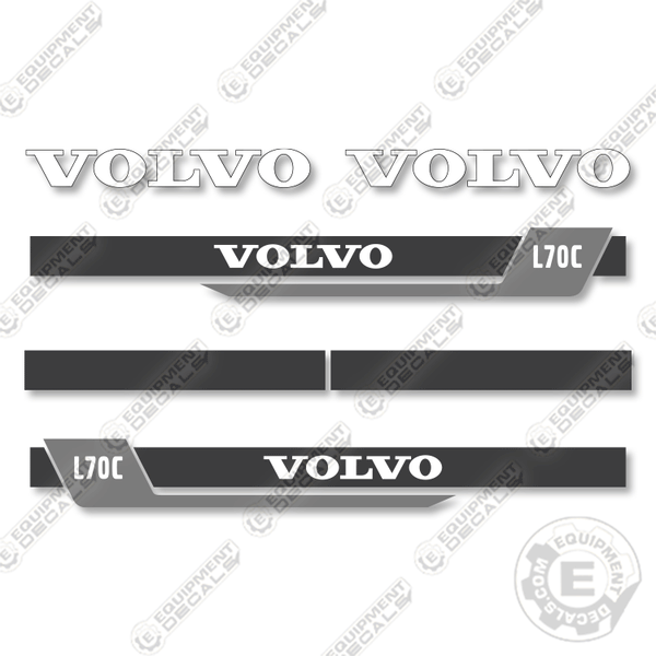 Fits Volvo L70C Decal Kit Wheel Loader – Equipment Decals