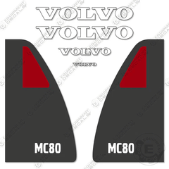Fits Volvo MC80 Decal Kit Skid Steer