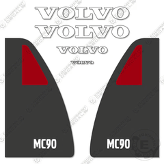 Fits Volvo MC90 Decal Kit Skid Steer