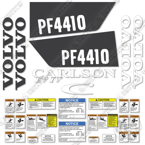Fits Volvo PF4410 Decal Kit Asphalt Paver