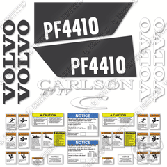 Fits Volvo PF4410 Decal Kit Asphalt Paver