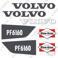 Fits Volvo PF6160 Decal Kit Asphalt Paver