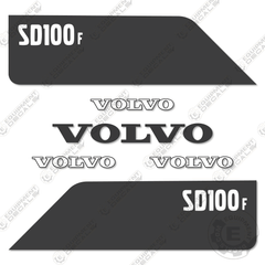 Fits Volvo SD100F Decal Kit Soil Compactor Roller