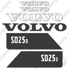 Fits Volvo SD25D Roller Decal Kit