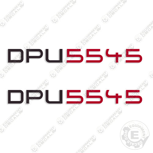Fits Wacker Neuson DPU5545 Decal Kit Vibratory Plate