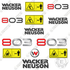 Fits Wacker Neuson 803 Decal Kit Excavator