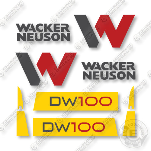 Wacker Neuson DW100 Decal Kit Wheel Dumper -Aftermarket Kit